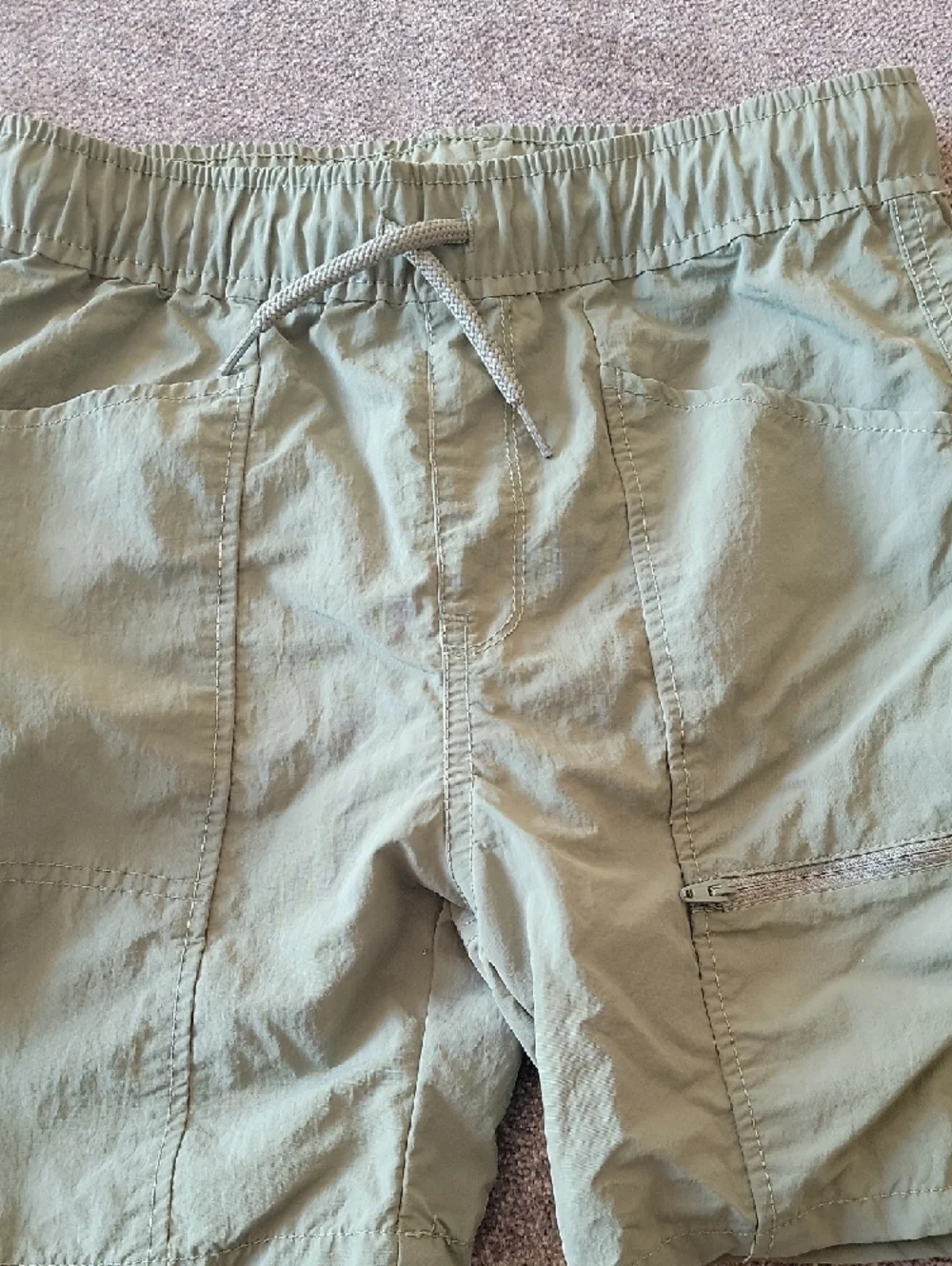 The Children's Place Boys' Lightweight Khaki and Olive Green Cargo Shorts